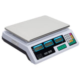 40kg/5g Digital Price Computing Scale for Vegetable UK Plug Silver & White