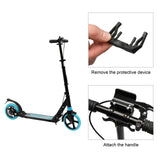 Scooter For Adult and Teens,3 Height Adjustable Easy Folding Double Shock Absorber Light Blue - LiamsBargains.co.uk