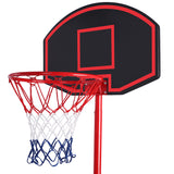 Portable Removable Adjustable Teenager Basketball Rack Black & Red - LiamsBargains.co.uk