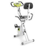 FitnessClub Exercise Bike with Resistance Bands, LCD Monitor and Side Hand Grips