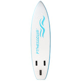 Fitness Club Inflatable Surfboard Complete Kit - Large Size - White