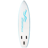 Fitness Club Inflatable Surfboard Complete Kit - Medium Size - White