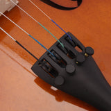 4/4 Acoustic Violin Case Bow Rosin Natural
