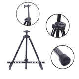 New Artist Aluminium Alloy Folding Easel Light Weight And Carry Bag Black