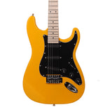 Glarry GST Stylish Electric Guitar Kit with Black Pickguard Orange