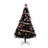 6ft 1600 Branches PVC Christmas Tree Black