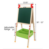 Top Shaft With Non-Woven Storage For Children's Adjustable Easel