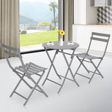 Folding Bistro Dining Table and Chairs Set 2, Folding Dining Table and Chairs