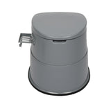 Portable Toilet with Non-slip Mat - Grey