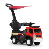 3 in 1 Ride On Fire Engine with Lights and Sounds - Suitable for 1 to 4 years