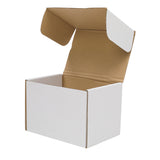 50 Corrugated Paper Boxes 6x4x4"（15.2*10*10cm）White Outside and Yellow Inside