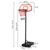 Portable and Removable Youth Basketball Stand Indoor and Outdoor Basketball Stand / Hoop - LiamsBargains.co.uk