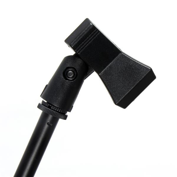 Glarry FS-002 Folding Type Tripod Boom Microphone Mic Stand Black