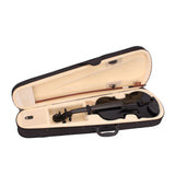 4/4 Acoustic Violin Case Bow Rosin Complete Kit- Black