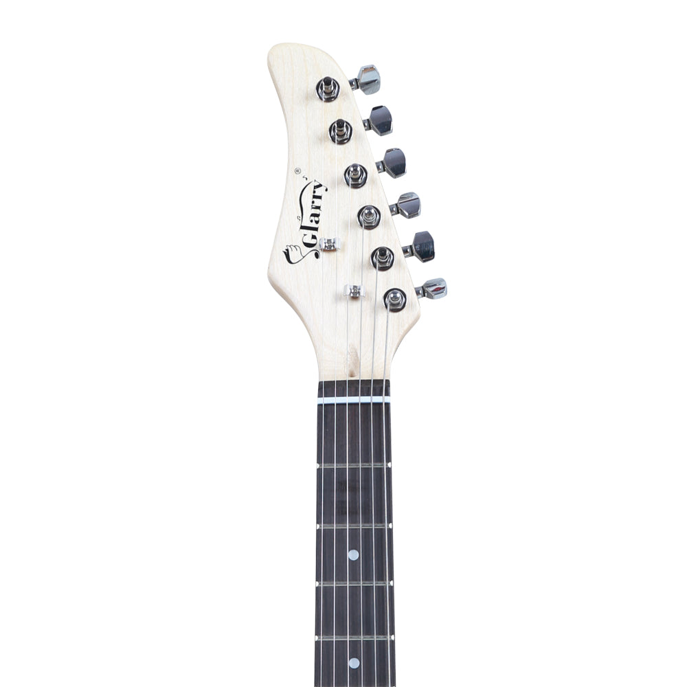 Glarry GST Rosewood Fingerboard Left Hand Electric Guitar Bag Strap Paddle Rocker Cable Wrench Tool Sunset Colour