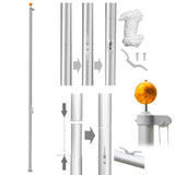 Aluminium Alloy Splicing Flagpole Adjustable And Retractable Courtyard Outdoor Flagpole 5.1*5.1*600cm