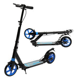 Scooter For Adult and Teens,3 Height Adjustable Easy Folding Double Shock Absorber Blue - LiamsBargains.co.uk