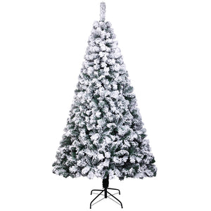 7ft Pvc Flocking Christmas Tree 1300 Branches Automatic Tree