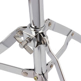 Chrome Plated Dumb Snare Drum Stand Tripod Silver